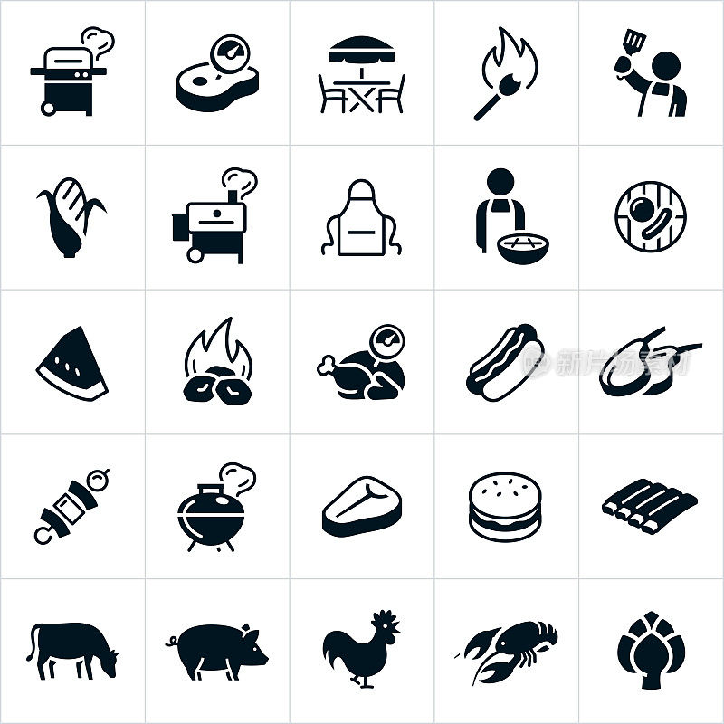 Grilling and Smoking Icons